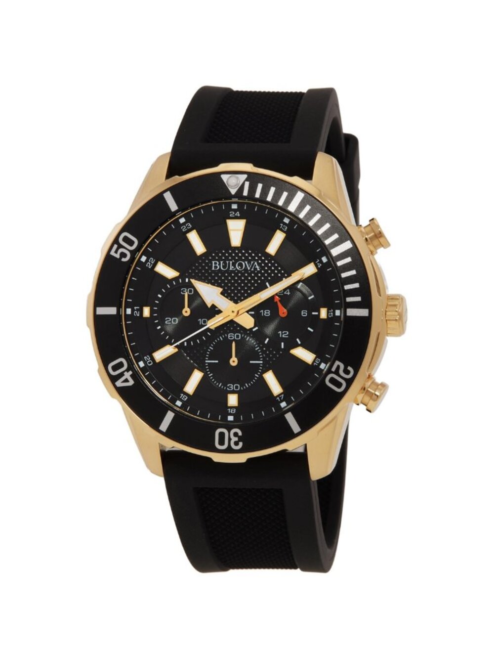 NWT Bulova Classic Quartz Black Dial Men's Watch